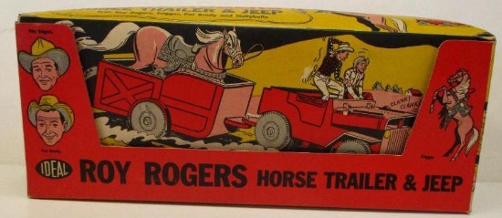 ROY ROGERS AND TRIGGER HORSE TRAILER AND JEEP