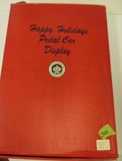 HAPPY HOLIDAYS PEDAL CAR DISPLAY