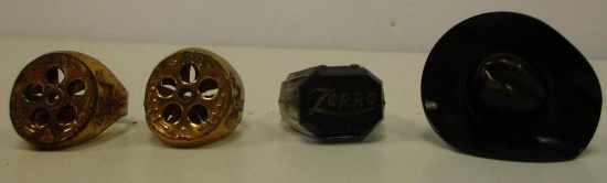 LOT OF 4 CHILDS RINGS