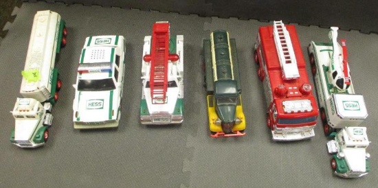 LOT OF 6 HESS TRUCKS