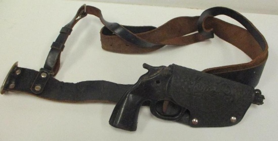 DICK TRACY GUN HOLSTER AND TOY GUN