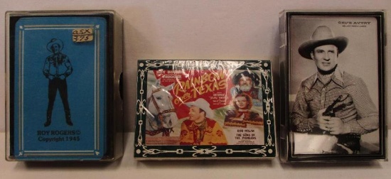 LOT OF 3 DECKS OF CARDS