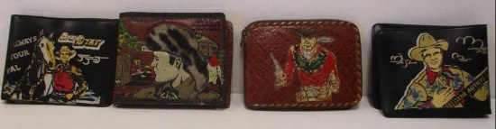 LOT OF 4 WALLETS