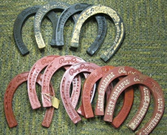 LOT OF 11 ROY ROGERS HORSESHOES