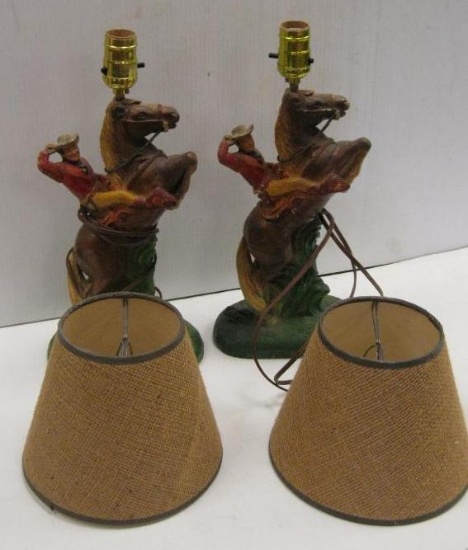 LOT OF 2 ROY ROGERS LAMPS
