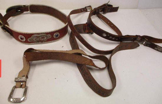 LOT OF 5 BELTS