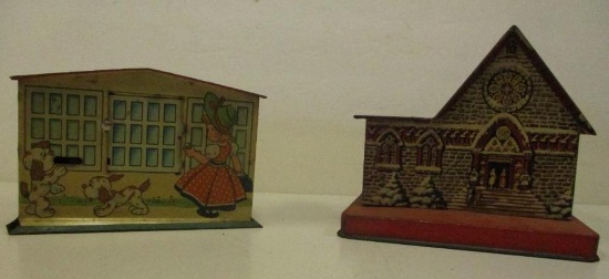 LOT OF 2 VINTAGE BANKS