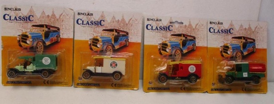LOT OF 4 SINCLAIR MINI CARS