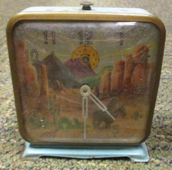 VINTAGE COWBOY ALARM CLOCK