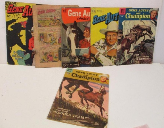 6 COLLECTIBLE GENE AUTRY COMIC BOOKS