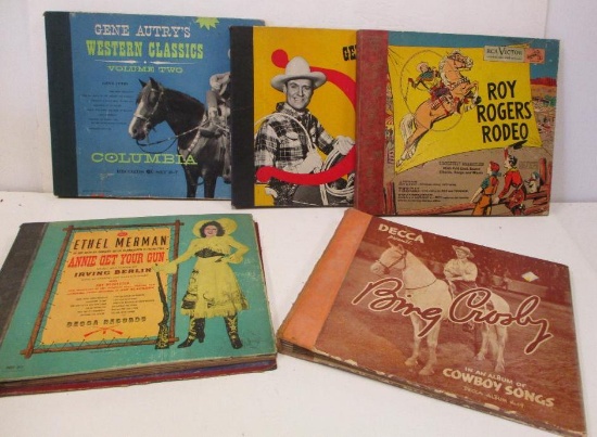 LOT OF 5 WESTERN RECORD BOOKS