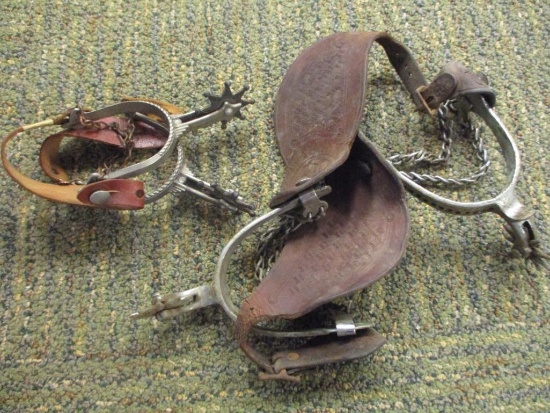 2 SETS VINTAGE CHILDS SPURS