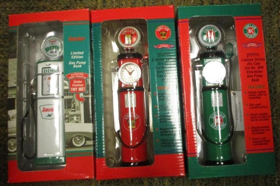 LOT OF 3 DIE CAST GAS PUMPS