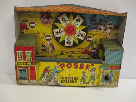 MARX TIN POSSE SHOOTING GALLERY