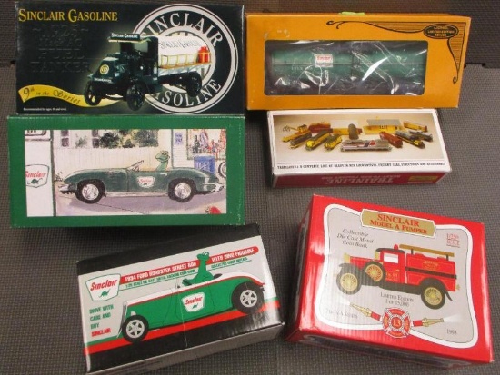 LOT OF 6 SINCLAIR DIE CAST ITEMS