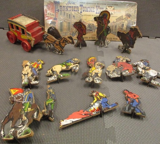 VINTAGE COWBOY AND INDIAN DOLLS