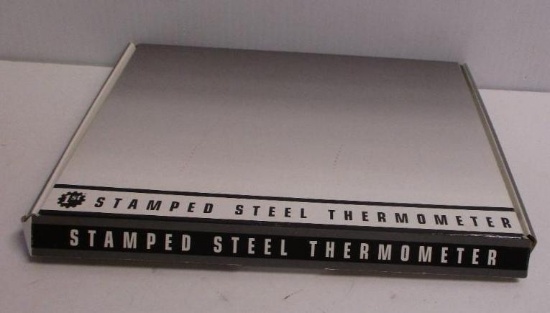 SINCLAIR STAMPED STEEL THERMOMETER