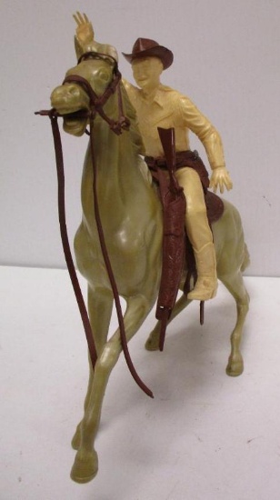 PLASTIC COWBOY ON HORSE