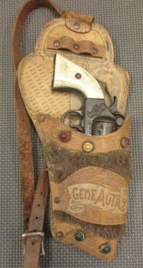 GENE AUTRY HOLSTER AND CAP GUN