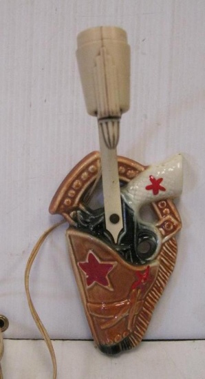 COWBOY HOLSTER WALL LAMP