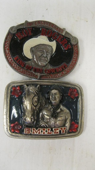 LOT OF 2 BELT BUCKLES