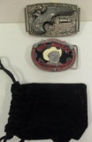 LOT OF 2 BELT BUCKLES
