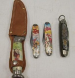 LOT OF 4 KNIVES