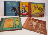 LOT OF 5 WESTERN RECORD BOOKS