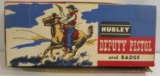 VINTAGE HUBLEY DEPUTY PISTOL AND BADGE SET