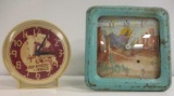 2 VINTAGE ALARM CLOCKS