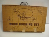VINTAGE ROY ROGERS AND TRIGGER WOOD BURNING SET