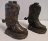 2 BRASS LOOK ROY ROGERS BOOT BANKS