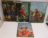 4 COLLECTIBLE GENE AUTRY PUZZLES