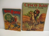 2 VINTAGE PAINT AND COLORING BOOKS