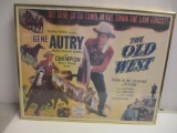 GENE AUTRY MOVIE POSTER FRAMED