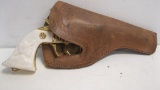 LEATHER HOLSTER WITH TOY GUN
