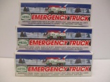 3 COLLECTIBLE HESS TRUCKS
