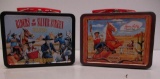 2 REPLICA LUNCH BOXES WITH COLLECTIBLES INSIDE