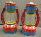 LOT OF 2 ROY ROGERS TOY LANTERNS