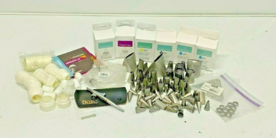 Large Lot of Photo Cake DecoPac Ateco Wilton Cake Decorating Air Brush Tips