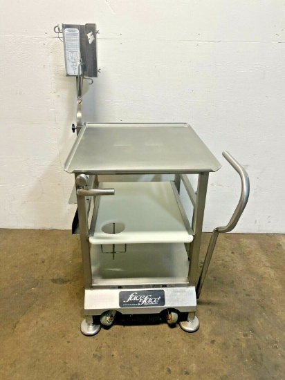 Face To Face Deli Buddy Stainless Mobile Cart Hobart Globe Slicer Table Dolly