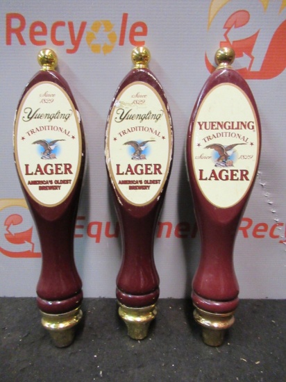 Yuengling Traditional Lager Beer Tap Handles Draft Keg Pub Bar Lot of 3