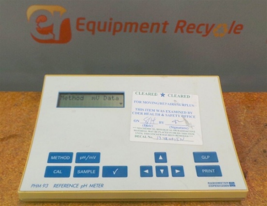 Radiometer PHM93 Copenhagen Digital Display Lab Laboratory Reference Meter