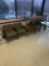 Lot of Office Furniture - 4 Chairs, 1 Lamp, 1 Table