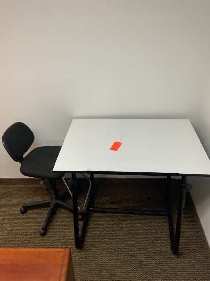 Lot of Furniture - Studio Table & Swivel Office Chair