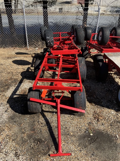 Lot of 3 Rolling Material Movers Cart Pull Wagons