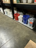 Lot of 16 Buckets of Roofing Screws Fasteners Plates