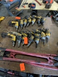 Lot of 7 Dewalt Electric Power Drills Screwdriver - Corded