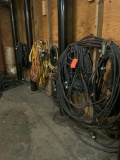 Large Lot of Extension Cords Electrical Cables Various Sizes