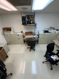 Office #11 Lot of 4 Hon Metal File Cabinets - ALL 3-Drawer 30 x 19 x 41